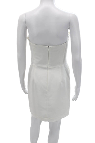 Mark & James by Badgley Mischka Women Sheath Mini Dress White Sleeveless Size 4