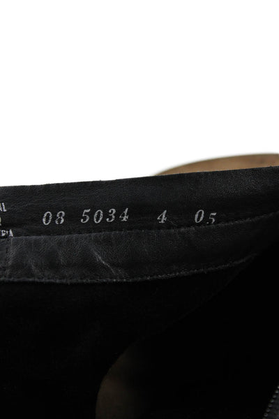 Paul Green Womens Slip On Block Heel Double Buckle Booties Black Size UK 4