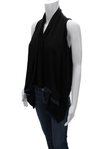 Beulah Womens Black Bohemian Tank Sleeveless 96% Cotton 4% Spandex Size S