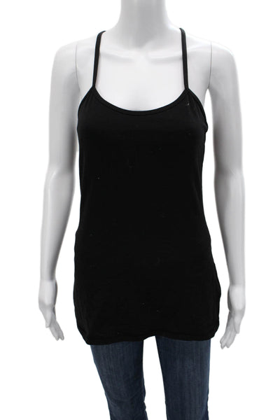 Lululemon Women Camisole Black Nylon Round Neck Sleeveless Size S