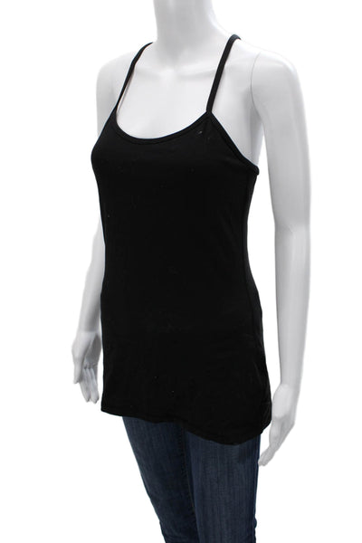 Lululemon Women Camisole Black Nylon Round Neck Sleeveless Size S