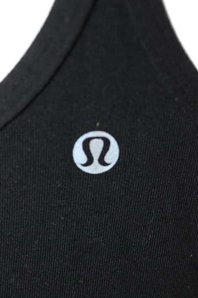 Lululemon Women Camisole Black Nylon Round Neck Sleeveless Size S