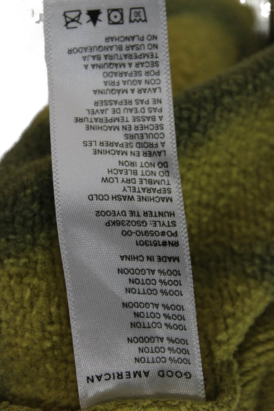 Good American Womens Army Green Pullover Sweatshirt Cotton Size 3