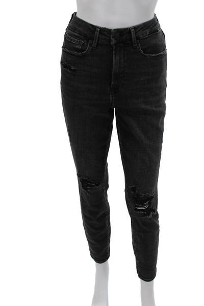 Good American Women Ankle Skinny Black Jeans Size 29