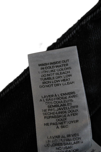 Good American Women Ankle Skinny Black Jeans Size 29