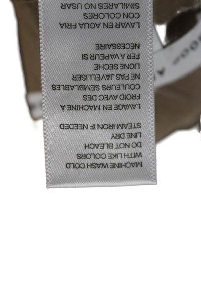 Good American Women Ankle Leggings Beige Cotton Elastane Size 2