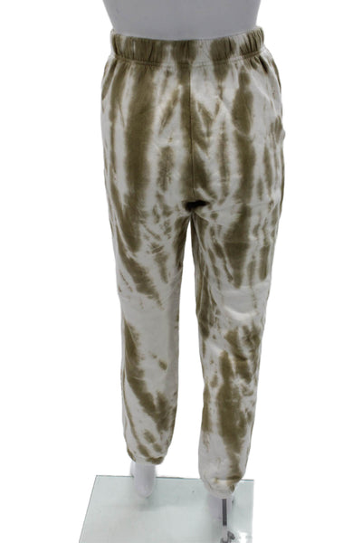 Good American Women Jogger Sweatpants Beige Cotton Size 2