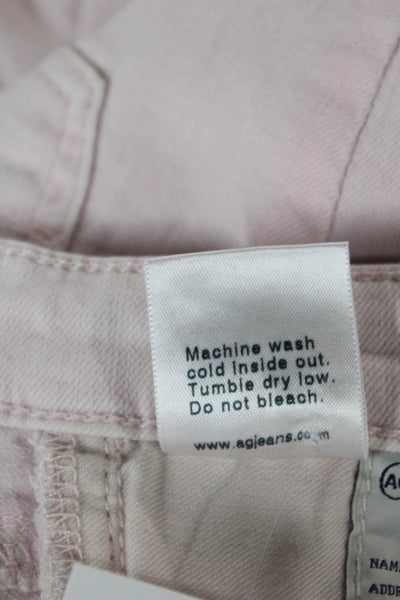 AG Womens Ankle Skinny Jeans Pink Size 26