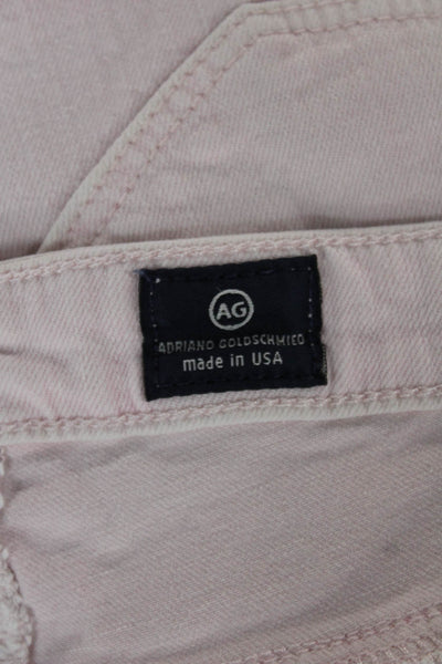 AG Womens Ankle Skinny Jeans Pink Size 26