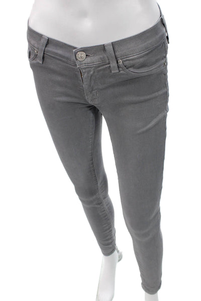 Hudson Womens Skinny Ankle Gray Jeans Button Size 26