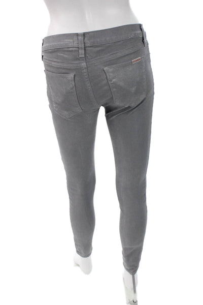 Hudson Womens Skinny Ankle Gray Jeans Button Size 26