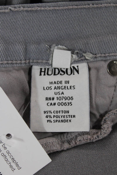 Hudson Womens Skinny Ankle Gray Jeans Button Size 26
