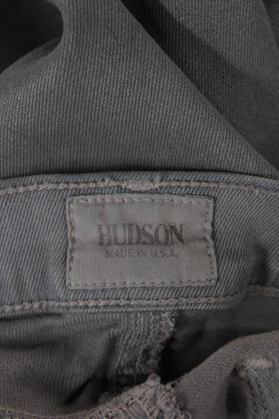 Hudson Womens Skinny Ankle Gray Jeans Button Size 26