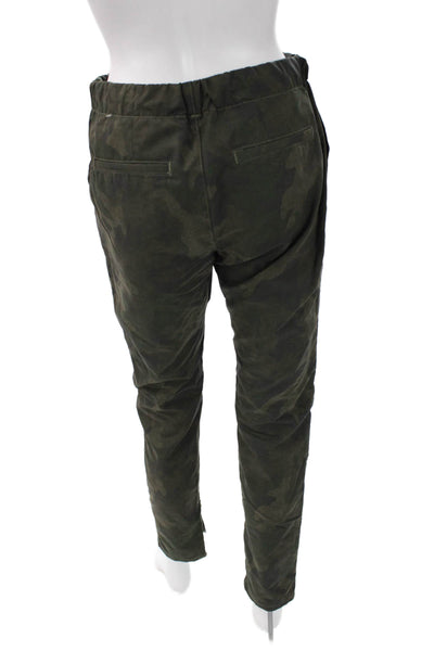 Rag & Bone Women Jogger Pants Green Camo Drawstring Size 28
