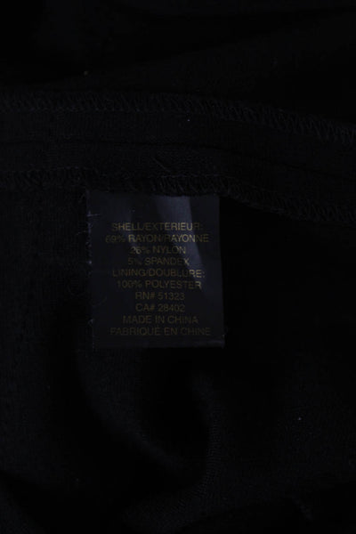 Cynthia Steffe Womens Black Bodycon Sheath Dress Silk Spandex Zip Size 2