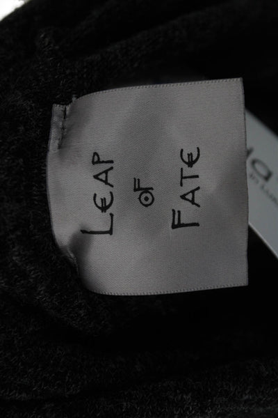 Leap of Fate Womens Dark Gray Sweater Dress Turtleneck Long Sleeve Size M