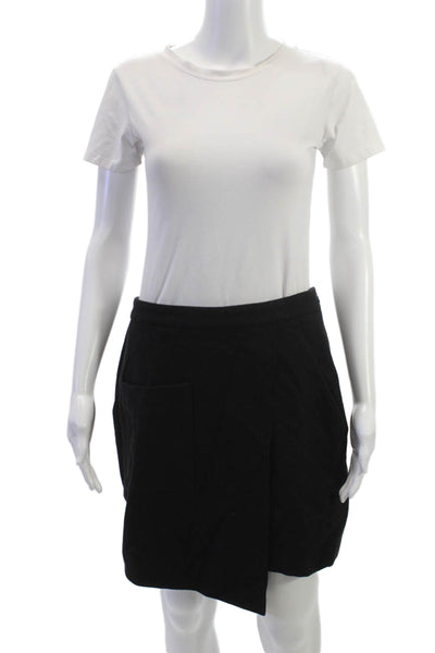 Susana Monaco Women Pleated Mini Skirt Black Size 6