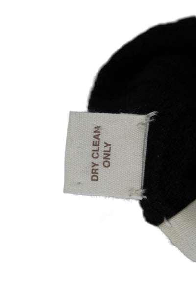 Inhabit Womens Cardigan Cashmere Black Button Square Neck Long Sleeve Size M