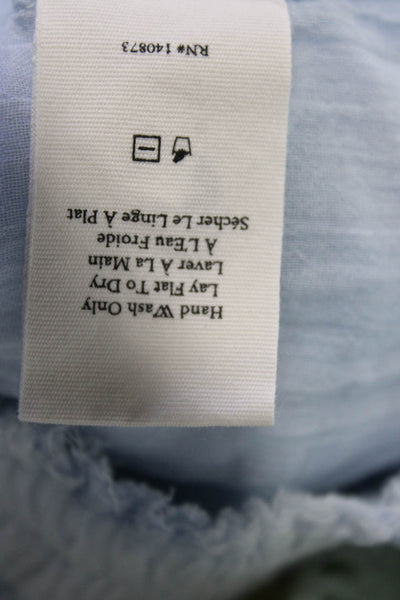 Love Shack Fancy Women Peasant Pettiskirt Light Blue Cotton Size XS