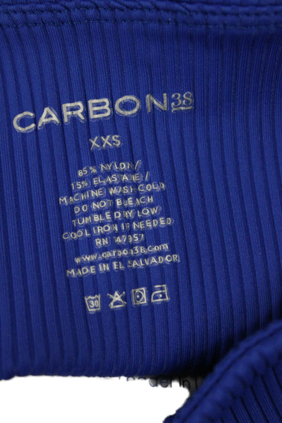 Carbon 38 Women Striped Blue Ankle Jeggings Size 2XS