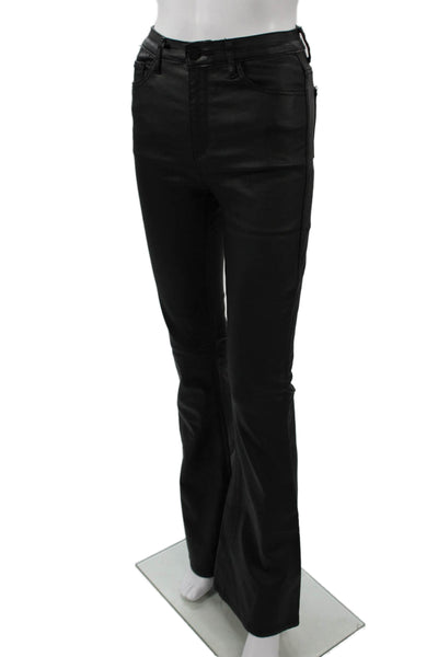 Edikted Womens Black Solid Button Pants 90s Fall Size S