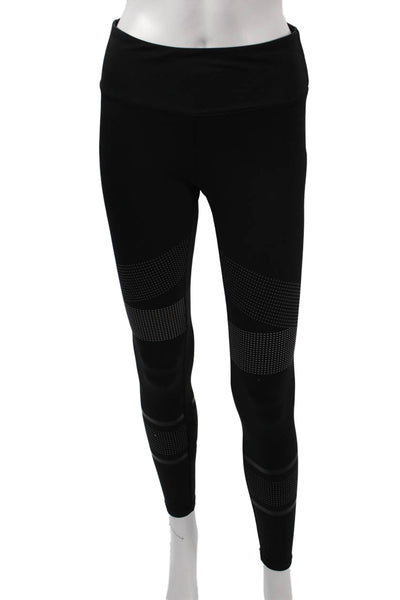Lilybod Womens Ankle Jegging Black Geometric Sports Size M