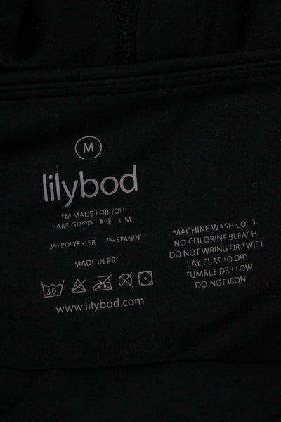Lilybod Womens Ankle Jegging Black Geometric Sports Size M