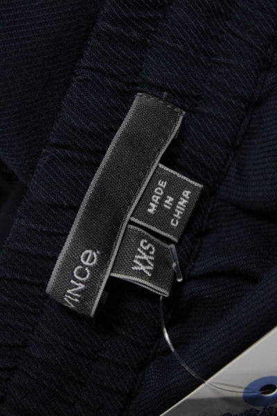Vince Womens A-Line Skirt Dark Blue Cotton Cupro Size 2XS