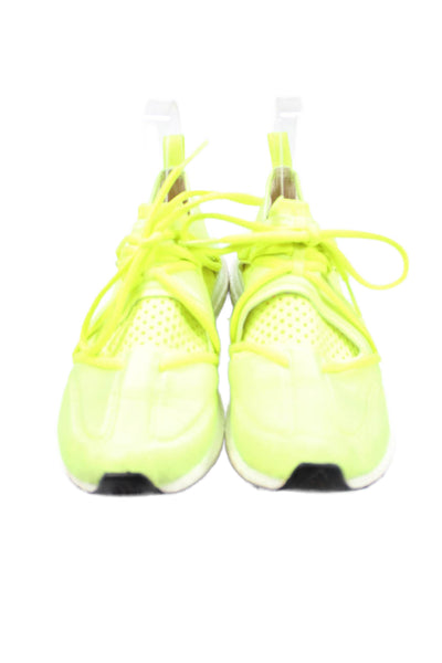 Adidas Womens Lace Up Low Running Sneakers Yellow Size 6