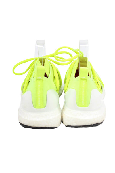 Adidas Womens Lace Up Low Running Sneakers Yellow Size 6