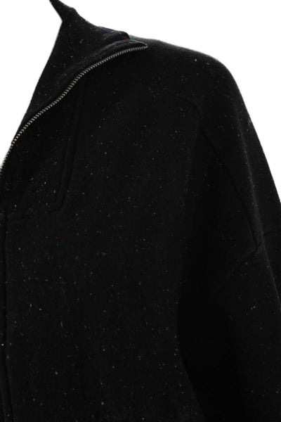 Rag & Bone Womens Black Bomber Jacket High Neck Zip Long Sleeve Size XS
