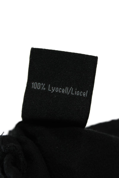 Calvin Klein Jeans Womens Sweat Shorts Black Drawstring Lyocell Size 6
