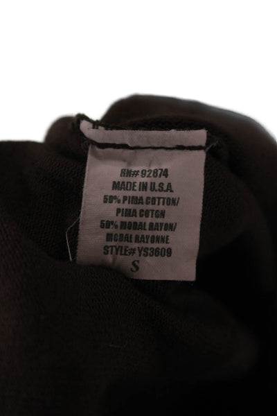 Ella Moss Womens Boho Brown Drawstring Sweater Long Sleeve Size S