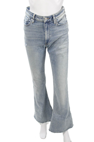 Hudson Womens Bootcut Flared Jeans Light Blue High Rise Size 27