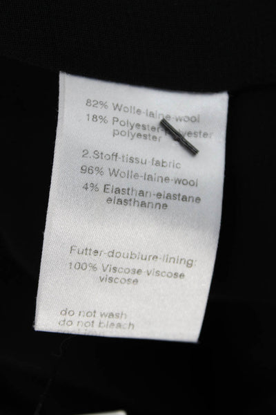 Akris Punto Women Black Shift Dress Round Neck Knee Length Size 12