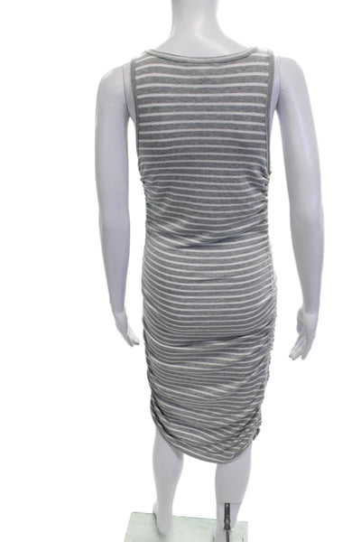Splendid Womens Bodycon Tank Dress Gray Sleeveless Mid-Calf Size S