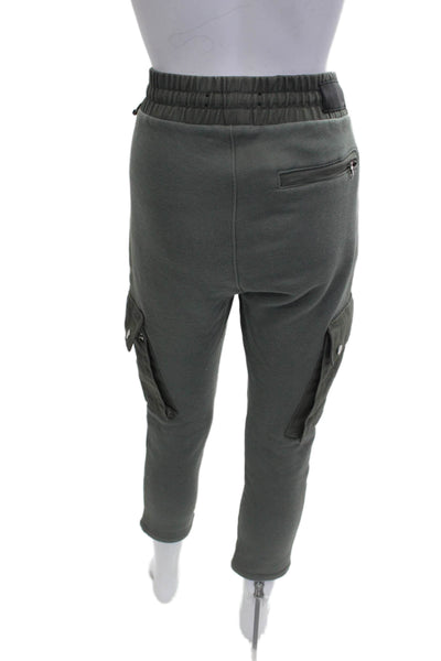 Amiri Mens Cargo Cropped Jogger Sweatpants Dark Gray 100% Cotton Size XS