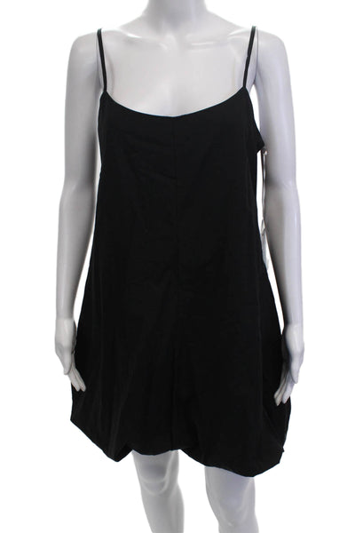 Young Fabulous & Broke Women Jumpsuit Black Sleeveless Knee Length Size M