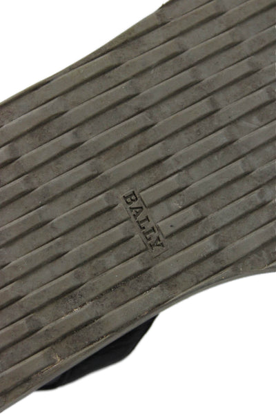 Bally Womens Ankle Strap Flat Sandals Shoes Solid Black Size 9