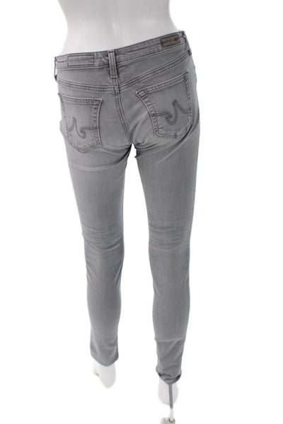 AG Women Gray Skinny Jeans Mid Rise Inseam 26 Size 26
