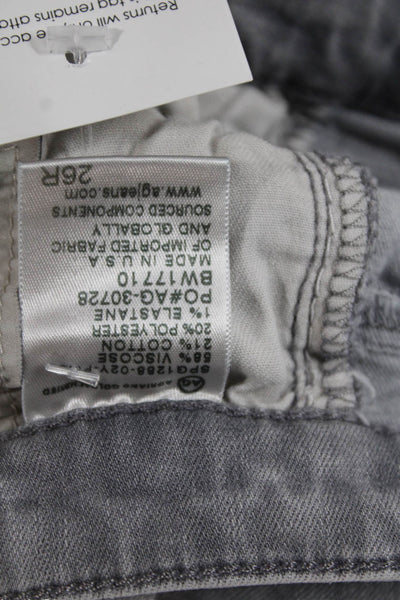 AG Women Gray Skinny Jeans Mid Rise Inseam 26 Size 26