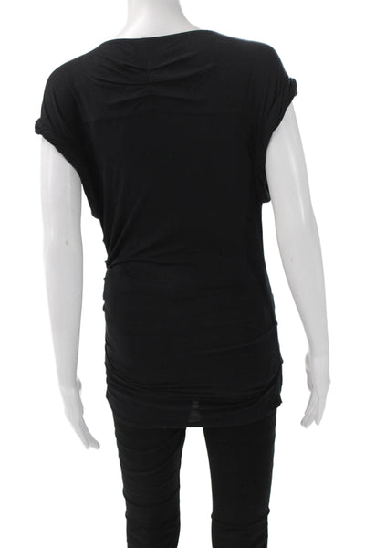 Catherine Malandrino Womens V-Neck Sleeveless Tunic Black Size 2