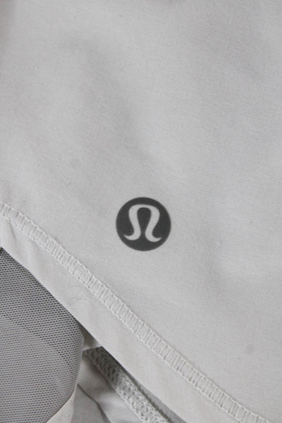 Lululemon Women V-Neck Camisole Sleeveless White Poly Spandex Size S