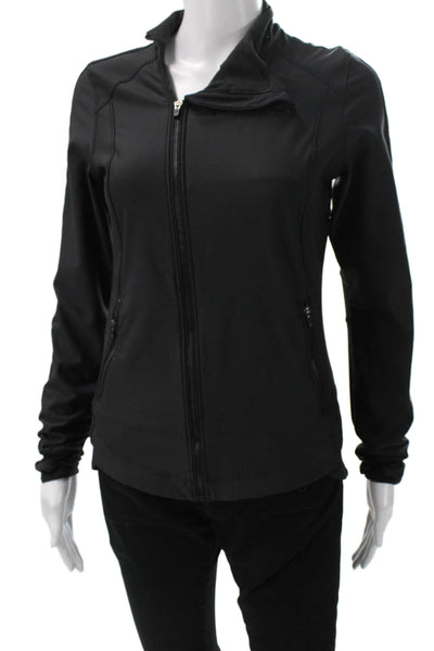 Lululemon Womens Windbreaker Black High Neck Long Sleeve Size 4