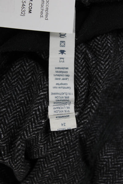 Lululemon Women Dark Gray Herringbone Zip Mock Neck Sweatshirt Size 6