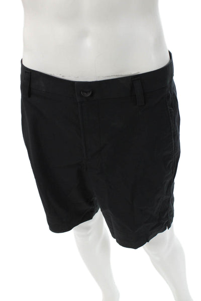 Kit And Ace Mens Black Chino Shorts 97% Cotton 3% Elastane Size 36