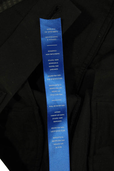 Kit And Ace Mens Black Chino Shorts 97% Cotton 3% Elastane Size 36