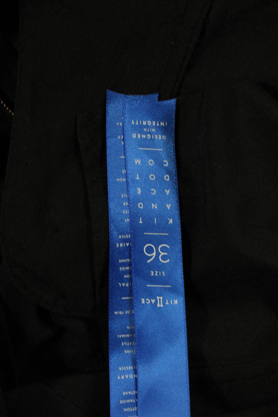 Kit And Ace Mens Black Chino Shorts 97% Cotton 3% Elastane Size 36