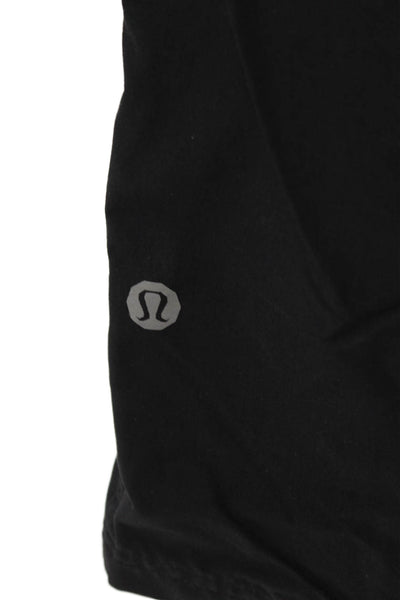 Lululemon Mens Black Chino Shorts Polyester Blend Button Size 38