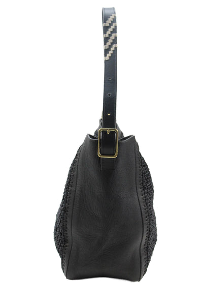 Kempton Womens Leather Wallet Insert Tote Handbag Black